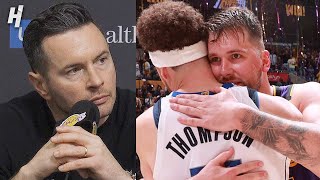 JJ Redick Reacts to Luka Doncic's Performance Against the Dallas Mavericks, Full Postgame Interview