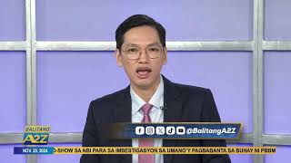 Live: BALITANG A2Z | November 29, 2024 | Friday