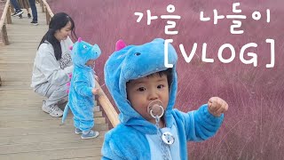 [VLOG] 아기공룡의 가을 나들이‼️/ 태어난지 556일 핑크뮬리를 처음 보다🌸 / 가을 나들이 🎵 (유준이)