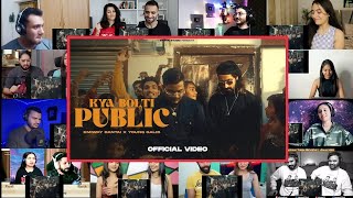 Emiway - Kya Bolti Public Ft. Young Galib | Music Video Mix-Mashup Reaction | YT MASHUP REACTION