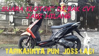 Ganti v belt kymco free lx dengan v belt honda beat larinya jadi joss