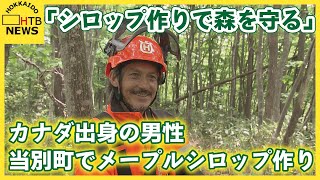 当別町でメープルシロップ作り　主な生産地カナダ・ケベック州出身の男性の挑戦　「シロップ作りで森を守る」