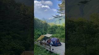 캠핑장에 설악산이?! 미쳐버린 뷰⛰️풀영상은 댓글에#캠핑 #백패킹 #캠핑장추천#