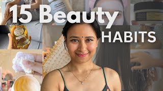 15 beauty Habits to make you glow up before 2025✨look attractive everyday🍀skin/body/haircare tips 🎀