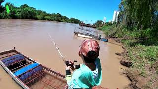 Pesca de costa y un buen frito en Antequeras Chaco #amigosdepesca