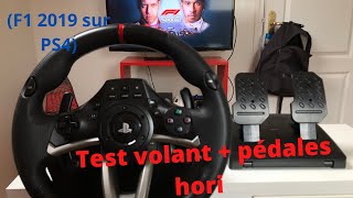 Test volant + pédales hori racing wheel apex (F1 19)