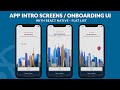 Intro / Onboarding Screens with FlatList - React Native