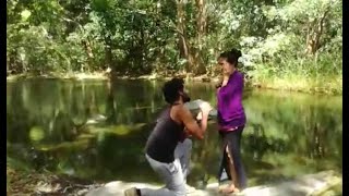 Sajitha Anthony - Proposing to Buvi during Kanamadiriyo shooting