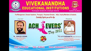 ACHIEVERS DAY 2022 VIVEKANANDHA EDUCATIONAL INSTITUIONS