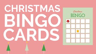 How to Make a Christmas Bingo Card (Template)