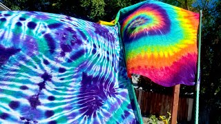 Flour Sack Hack~ Tie-Dye Flags