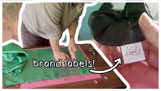 I GOT MY BRAND LABELS! // Low Energy Productivity / Studio Vlog