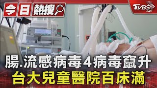 腸.流感病毒4病毒竄升 台大兒童醫院百床滿｜TVBS新聞 @TVBSNEWS01