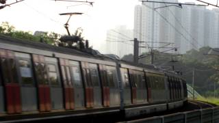 {ERL} Fast MLR train passing near MTR Fanling Station