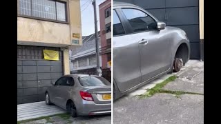 Absurdo robo en Bogotá: vea lo que le hicieron a este carro en plena vía pública