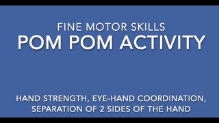 Pom Poms Activity