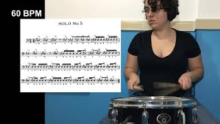 Solo #5 - Charley Wilcoxon - 150 Rudimental Solos (Fast and Slow)