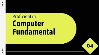Proficient course in computer Fundamental 04 | Using Spreadsheet