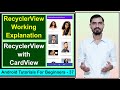 RecyclerView in Android | RecyclerView with CardView UI Design in Android Studio by Deepak Hindi #37