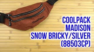 Распаковка СoolPack Madison для мальчиков и девочек 23 x 14 x 7 см Snow brickysilver 88503CP