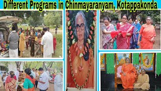 Chinmaya Mission Programs /Trikuta Ashram, Kotappakonda /Celebrations in Chinmayaranyam