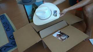 RESISTOL George Strait 10X Carlisle Western Straw Hat (Unboxing)