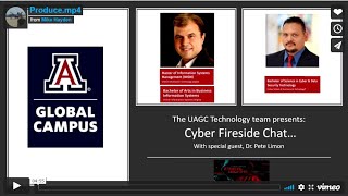 Cybersecurity Fireside Chat (Dr. Pete Limon/Michael Hayden) - April 2022 UAGC Technology Connections