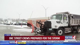 OKC street crews prepared for the storm