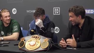 LEIGH WOOD BREAKS DOWN \u0026 CRIES OVER BRUTAL KO OF CONLAN - FULL POST-FIGHT PRESSER inc EDDIE HEARN