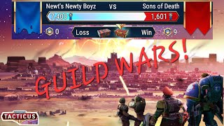 Boyz vs Sons of Death. Warhammer 40k Tacticus Guild Wars Gameplay