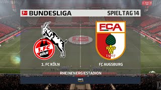 1. FC Köln : FC Augsburg 14. Spieltag ⚽ FIFA 21 Bundesliga 🏆 Gameplay Deutsch
