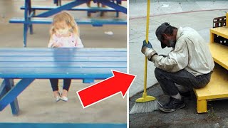 A Lonely Girl in Park Waiting for Her Mom, Next Day the Janitor Was Shocked