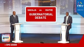 Gloves off as Sakaja and Igathe face off | FULL Nairobi Gubernatorial Debate Part 02