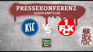 Livestream der Pressekonferenz vor dem Derby beim Karlsruher SC
