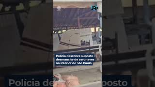 Polícia descobre suposto desmanche de aeronaves no interior de São Paulo #shorts #jornaldarecord