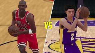 Can Lonzo Ball Beat Michael Jordan In A 1v1? NBA 2K18 Gameplay!