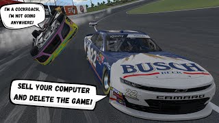 "SELL YOUR COMPUTER AND DELETE THE GAME" EPIC NASCAR IRACING FAILS: CRASHES, RAGE, AND FUNNY MOMENTS