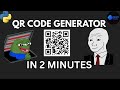 Make a QR Code Generator using Python in 2 Minutes