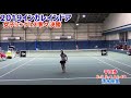 【2019インカレ室内 qf】平田歩 慶大 vs 清水映里 早大 2019 インカレインドア 女子シングルス準々決勝