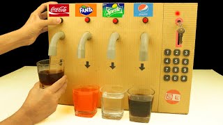 How to Make Coca Cola Soda Fountain Machine with 4 Different Drinks at Home