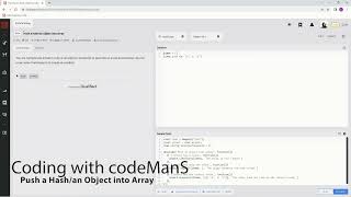Codewars 8 kyu Push a Hash/an Object into Array JavaScript