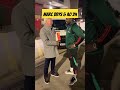 Marc Brys met André Onana after the match between the two Uniteds.United 4:2 Sheffield.#football