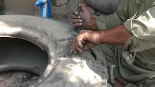 How to repair a damaged tire