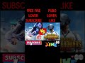 FREE FIRE VS PUBG || PUBG VS FREE FIRE #shorts #viral #trending #short #status