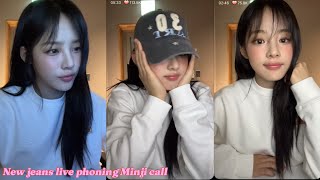 Newjeans phoning live 2024/02/08 (Engsub) Minji Call