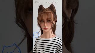 超可愛的貓耳髮型🐱🤍#hairtutorial #hair #綁頭髮 #easyhairstyle