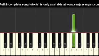 Chalte Chalte Mere Ye Geet - Piano Tutorial (Keyboard)