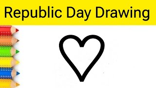 How to draw 26 January Drawing Easy for beginners | Happy Republic day Special Drawing