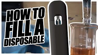 How to fill a disposable with distillate!