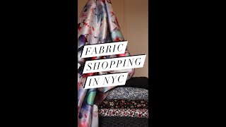 I went fabric shopping in New York City! ✨✨